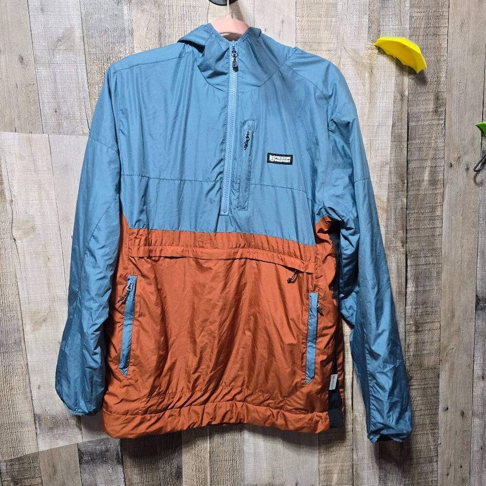 Freedom Industries Colorblock Anorak Windbreaker Jacket Hoodie Medium Outdoor